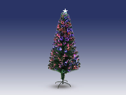 Optic Fibre Christmas Tree 6Ft + Festoon Light S14