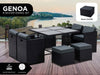 Outdoor 9Pcs Dining Set