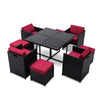 Outdoor 9Pcs Dining Set