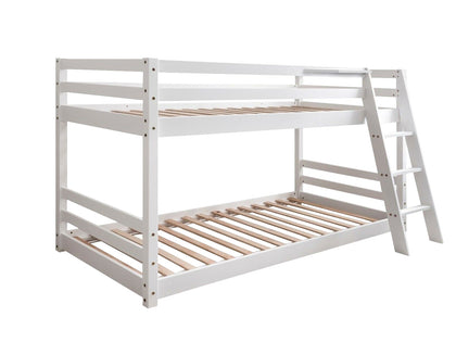 Polli Bunk Bed White with 15cm Mattress Combo