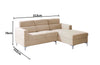 Canape Corner Sofa Beige