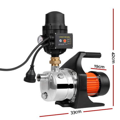 DS NA Giantz 1500W High Pressure Garden Water Pump with Auto Controller