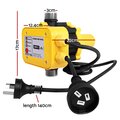 DS NA Giantz Automatic Electronic Water Pump Controller - Yellow