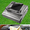 DS NA 3.6x7.3m Tarp Camping Tarps Poly Tarpaulin Heavy Duty Cover 180gsm Silver