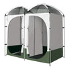 DS NA Double Camping Shower Toilet Tent Outdoor Portable Change Room Green